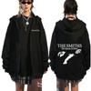 The Smiths The Queen Is Dead Zipper Hoodie Men's Fashion Vintage Zip Up Hooded Sweatshirt Harajuku Casual Oversized Jacket Coats