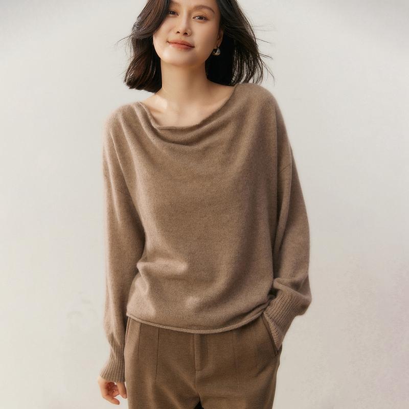 Женский свитер Qinghe 100% чистый кашемир - Ультрамягкий роскошный зимний пуловер