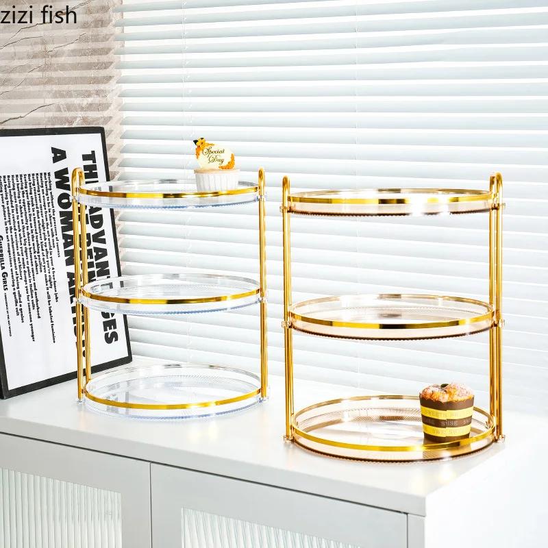 Многослойная акриловая форма для торта, десертные тарелки, фруктовые тарелки, тарелки для закусок, тарелка для хлеба, блюдо для димсамов, поднос для закусок, чаша для сухофруктов