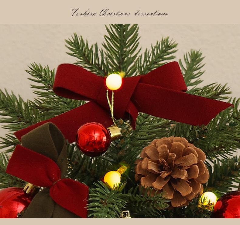 45/60cm Christmas Tree with Ornaments - Ideal for Home, Mall, or Reception Décor