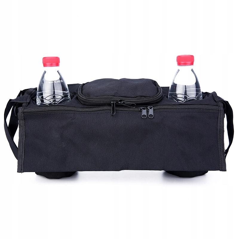 Organizer Holder For Stroller Bottles Bag Double Wide Black