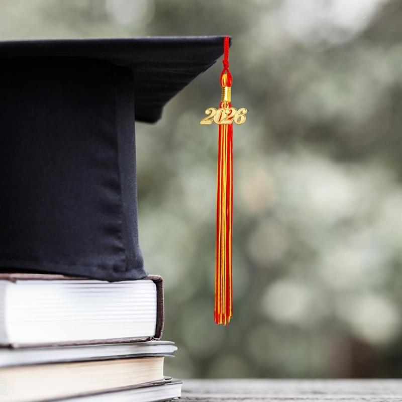 Украшение-кисточка для выпускников 2026 года с подвеской-годом Для академических мантий, шапочек, бакалаврской робы, церемоний выпуска