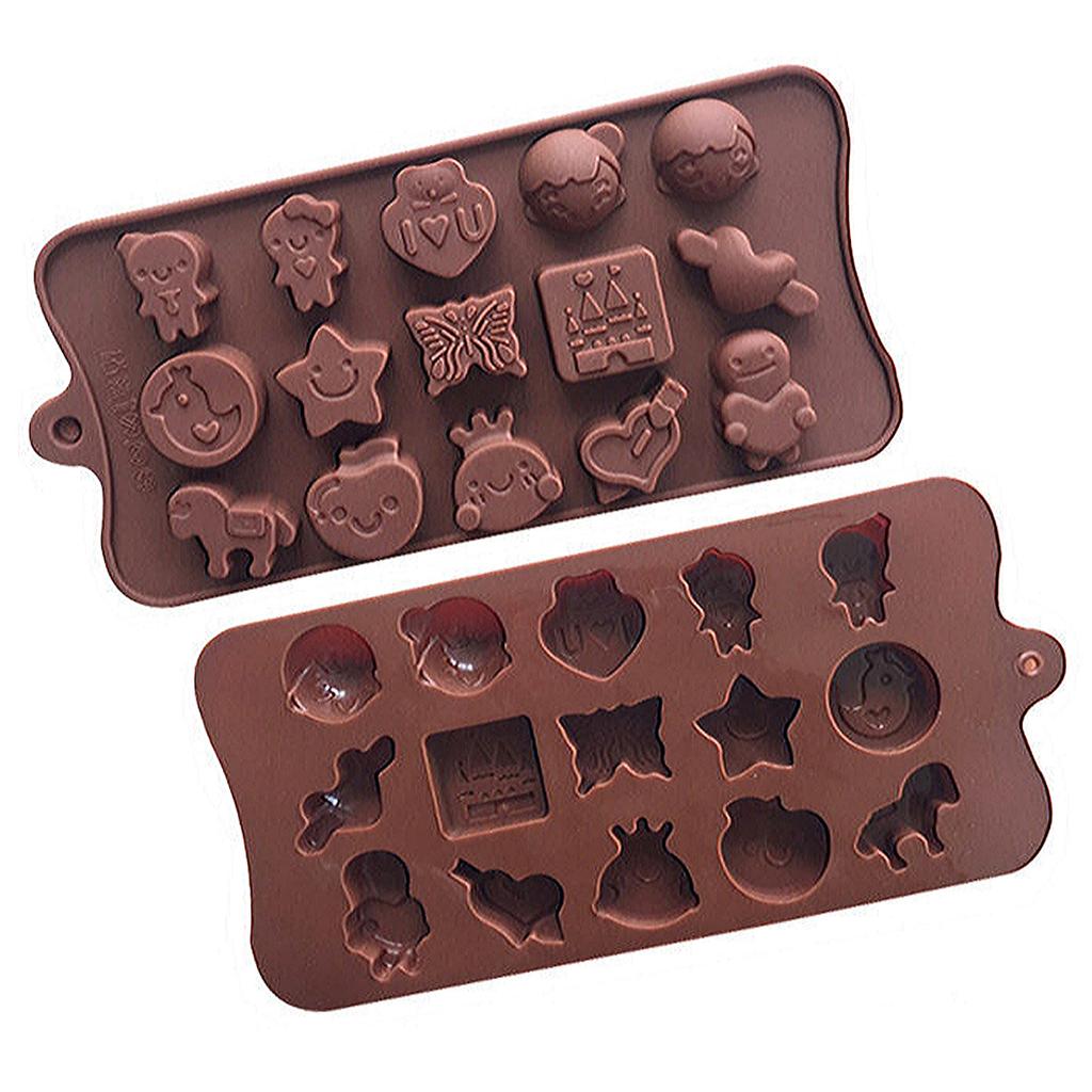 Пары силиконовые формы для шоколада своими руками милые персонажи из мультфильмов форма для льда желейное печенье лунный торт желейные конфеты инструмент для изготовления декора торта