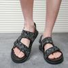 Summer Men Sandals Men Flat Heel Casual Comfortable High-quality Beach Shoes Men Business Office Sandals Sizes 39-47