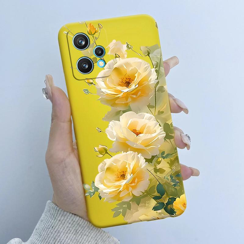Чехол для телефона Realme 9 Pro Plus RMX3392 RMX3393 Дизайн 'Цветочная Девочка' Мягкий Силикон ТПУ Задняя Панель Для Realme9 4G RMX3521 Чехлы