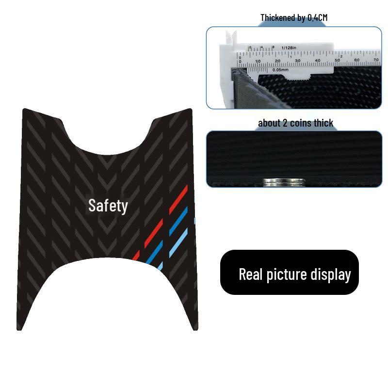 Durable, waterproof, anti-slip rubber foot mat for Kymco KR50 motorcycle enhancement.