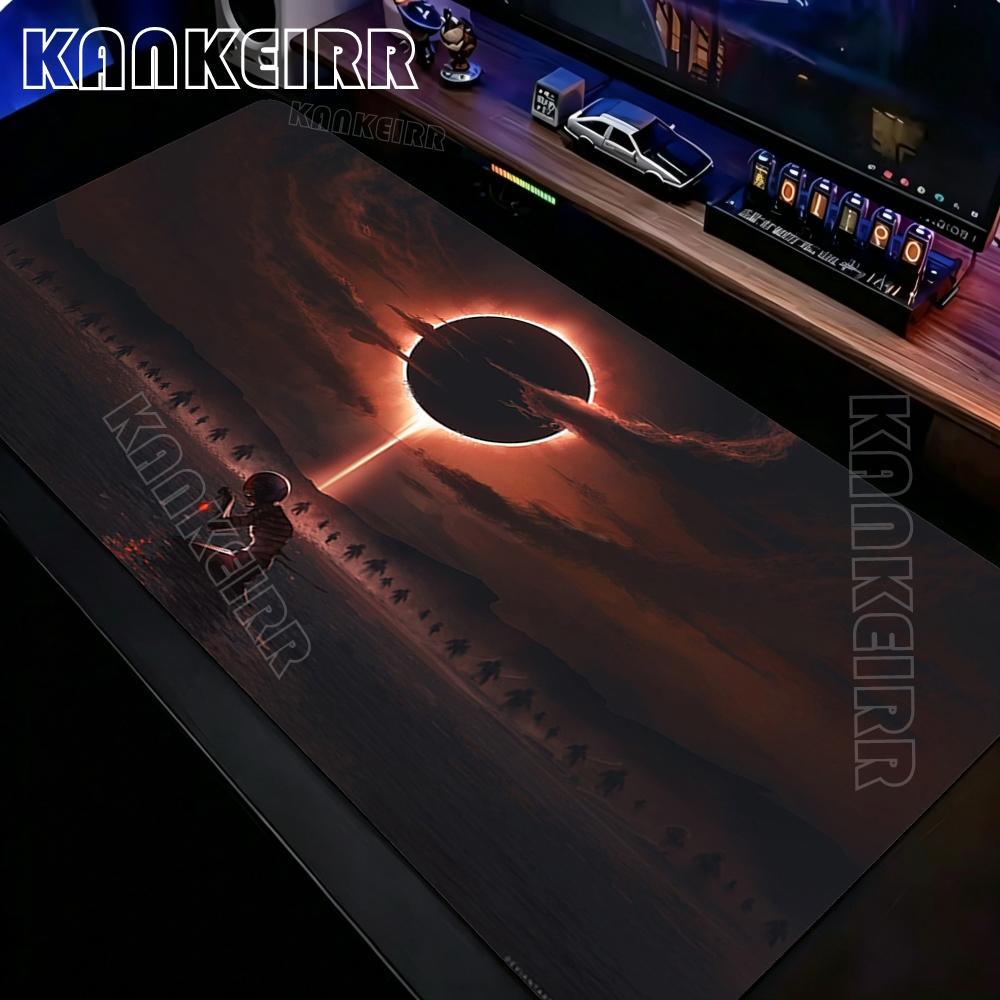 Black White Anime Mouse Pad Guts sword in Berserk Gamer Big Mouse Mat Computer Gaming Accessories Keyboard Laptop Mousepad