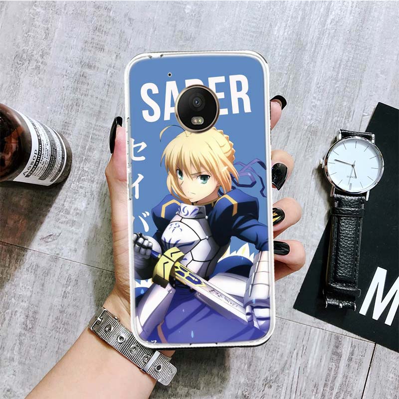 Anime Protagonist Cute Girl Phone Case For Motorola Moto G9 G8 G7 G6 G5 E6 E5 E4 Plus Play Power One Action Macro Coque Cover Ca