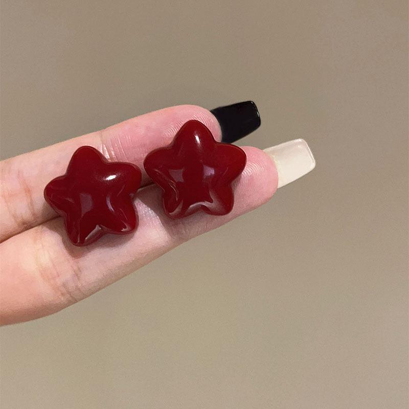 Майярдовый кофейный цвет янтарные серьги женские осенне-зимние высококлассные серьги в стиле кэжуал, серьги с нишевым дизайном в стиле легкой роскоши