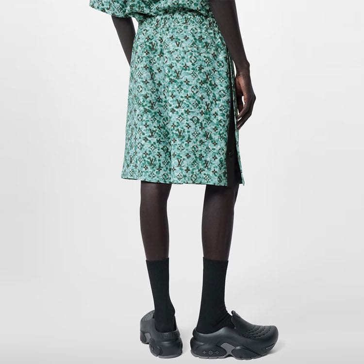 Louis Vuitton FW23 Повседневные шорты мужские зеленые 1ABJJ9