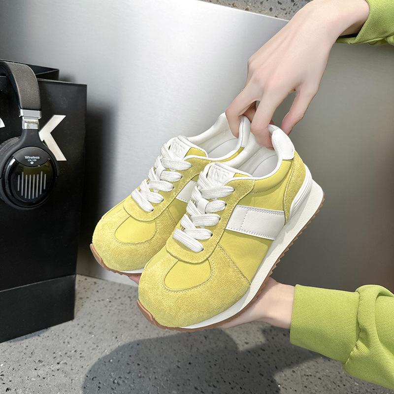 Platform Women's Spring and Autumn New Sports Style Casual Dad Shoes Lightweight Breathable Running Shoes