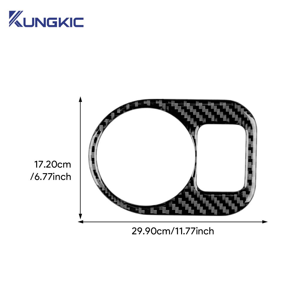 Real Soft Carbon Fiber For Seat Altea 2004 2005 2006 2007 2008 2009 2010 2011-2016 Altea XL Car Headlight Switch Frame Sticker