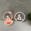 Candle Holder Silicone Molds Rings Cats Dog Candlestick Mould Craft Supplies Plaster Molds for Table Decorations