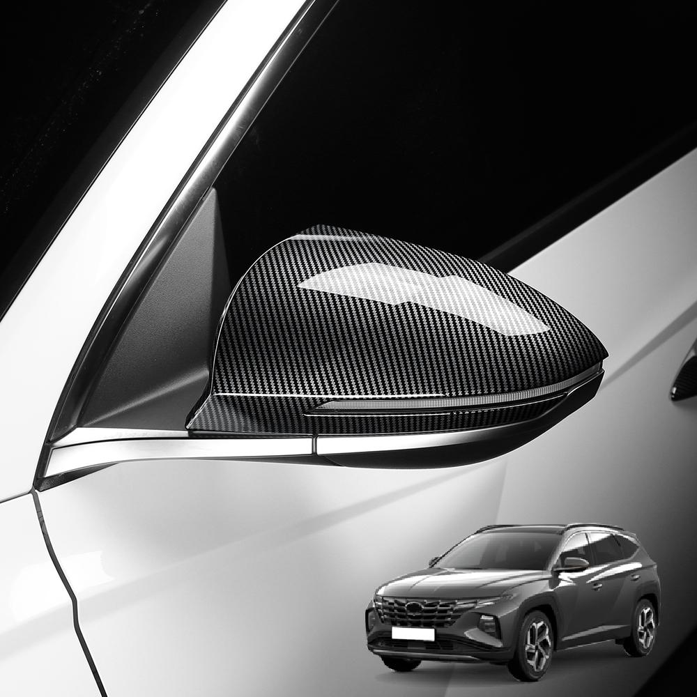 Для Hyundai Tucson NX4 2026-2026 Внешняя накладка на зеркало заднего вида боковой двери с рисунком под карбон, крышка бокового зеркала заднего вида автомобиля