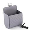 Universal Car Mobile Phone Bag  PU Leather Car Auto Outlet Air Vent Trash Case Pen Holder Bag Pouch Stationery Holder