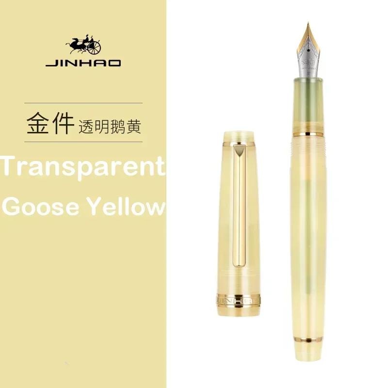 Перьевая ручка Jinhao 82 с золотой отделкой, акриловый корпус, тонкое перо для письма, каллиграфии, подписи, школьные и офисные принадлежности, канцелярские товары