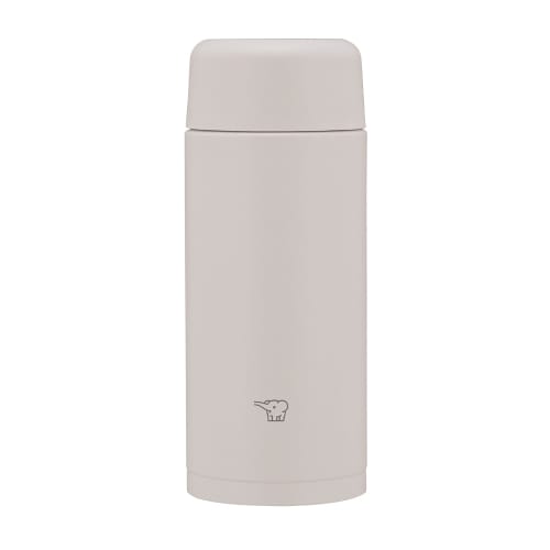 Zojirushi Mahobin Stainless Steel Mug Water Bottle 250ml Screw Type Dishwasher Safe Seamless Only 2 Care Points Sheer Gray SM-MS25-HM