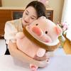 Adorable Plush Pig Doll Soft Crystal Velvet Toast Piggie Stuffed Animal Toy