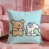 Line PPuppys Cute Dog Cushion Cover Premium Comfort Reversible Pillow Cove Two In One Design For Any Room  Car Interior