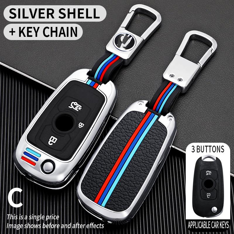 Car Key Cover for Opel Vauxhall Astra K Corsa E for Buick VERANO ENCORE GX GL6 Flip Key Case Holder Cover Accessories Keychain
