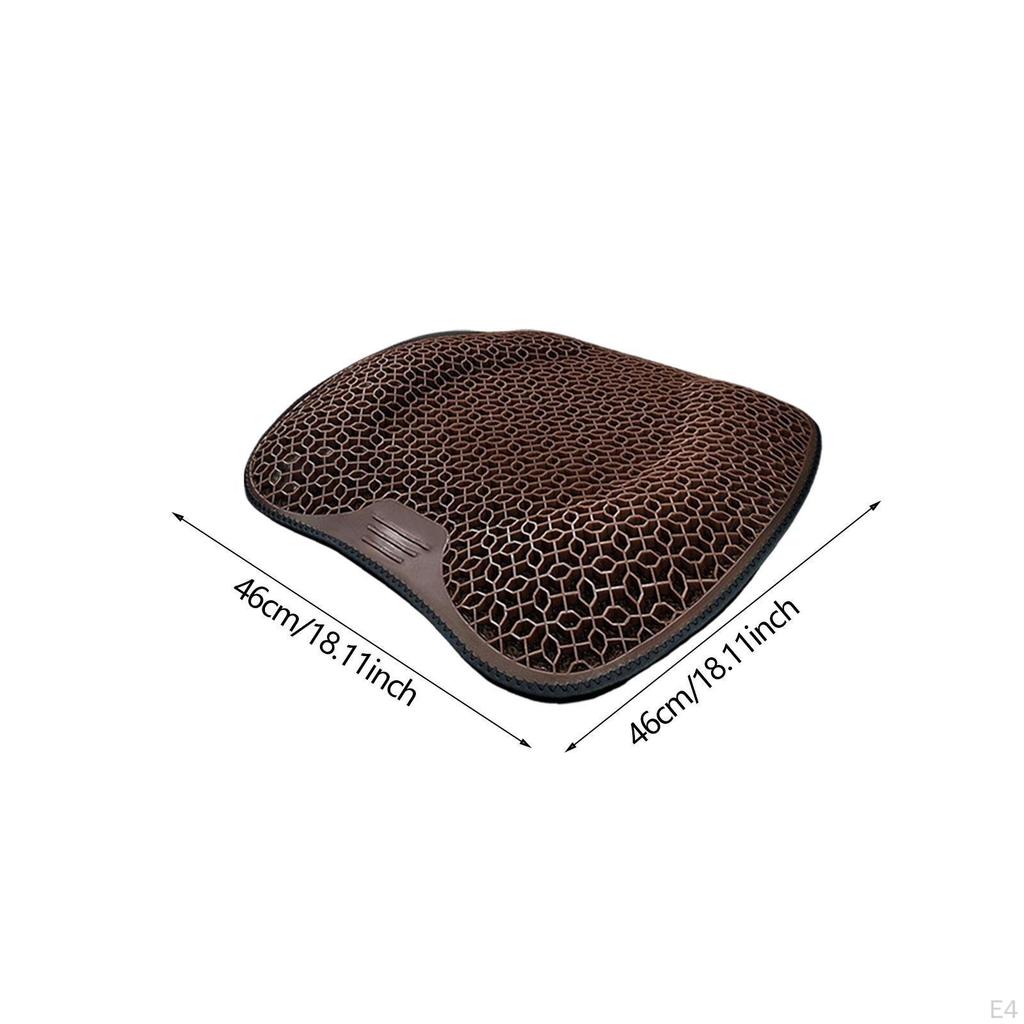 Car Seat Gel Cushion with Honeycomb Structure, Non-Slip Chair Pad for Drivers