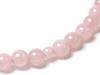 [Nenjudo] [Women's Natural Rose Quartz Prayer Beads (Includes Original Chirimen Silk Prayer Bead Bag (Floral Pattern)] Made in Japan. Handmade