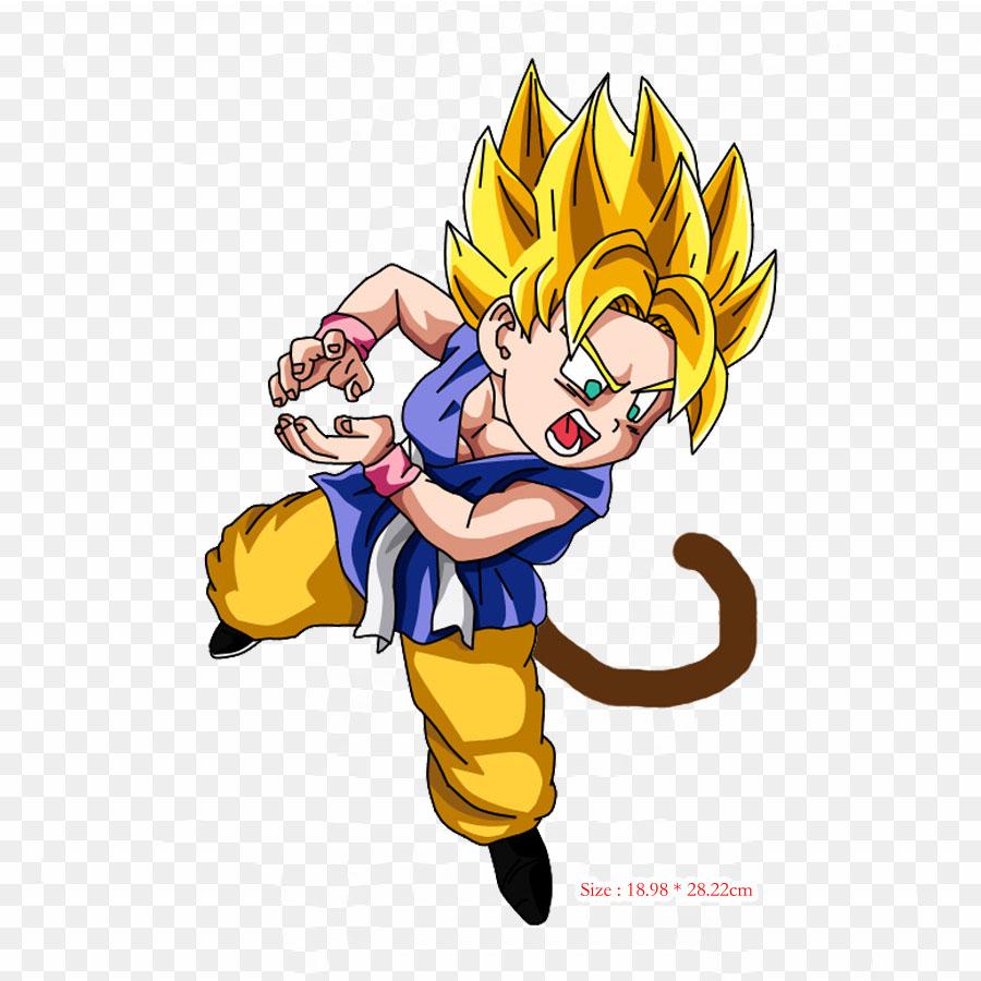 Нашивки для сумки для одежды, термонаклейки с утюгом на термонаклейках Dragon Ball Gt Goku для взрослых, Гоку Вегета, моющийся теплопереносный узор