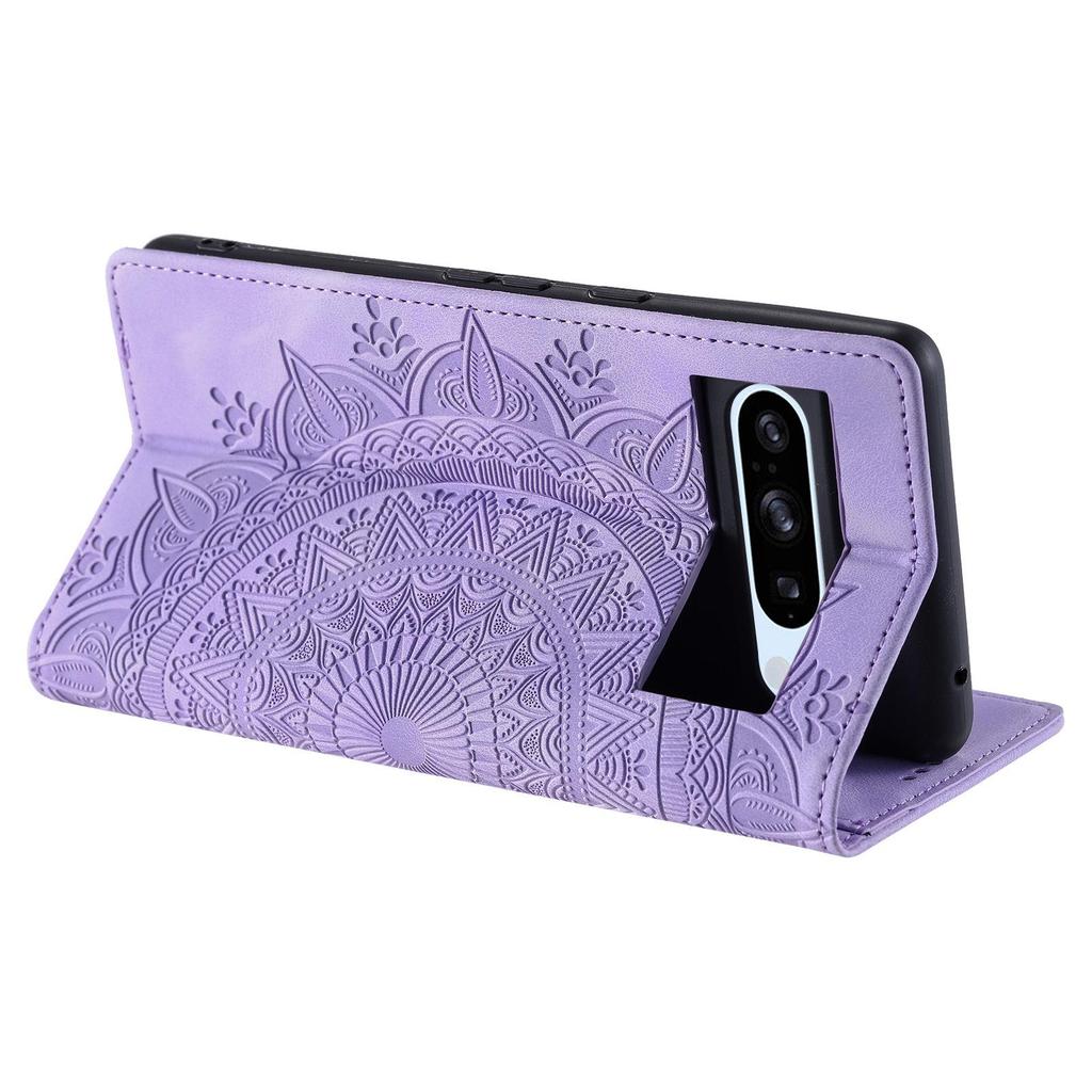 MOTO G14/Google 8Pro Leather Case: Frosted Totem Embossed, G84 Card Slot, Flip Magnetic Design