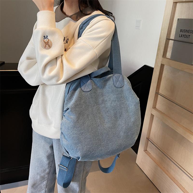 Новая наплечная сумка большой вместимости школьная сумка для отдыха и путешествий рюкзак женский 2025 студенты колледжа выходят ручная сумка-рюкзак