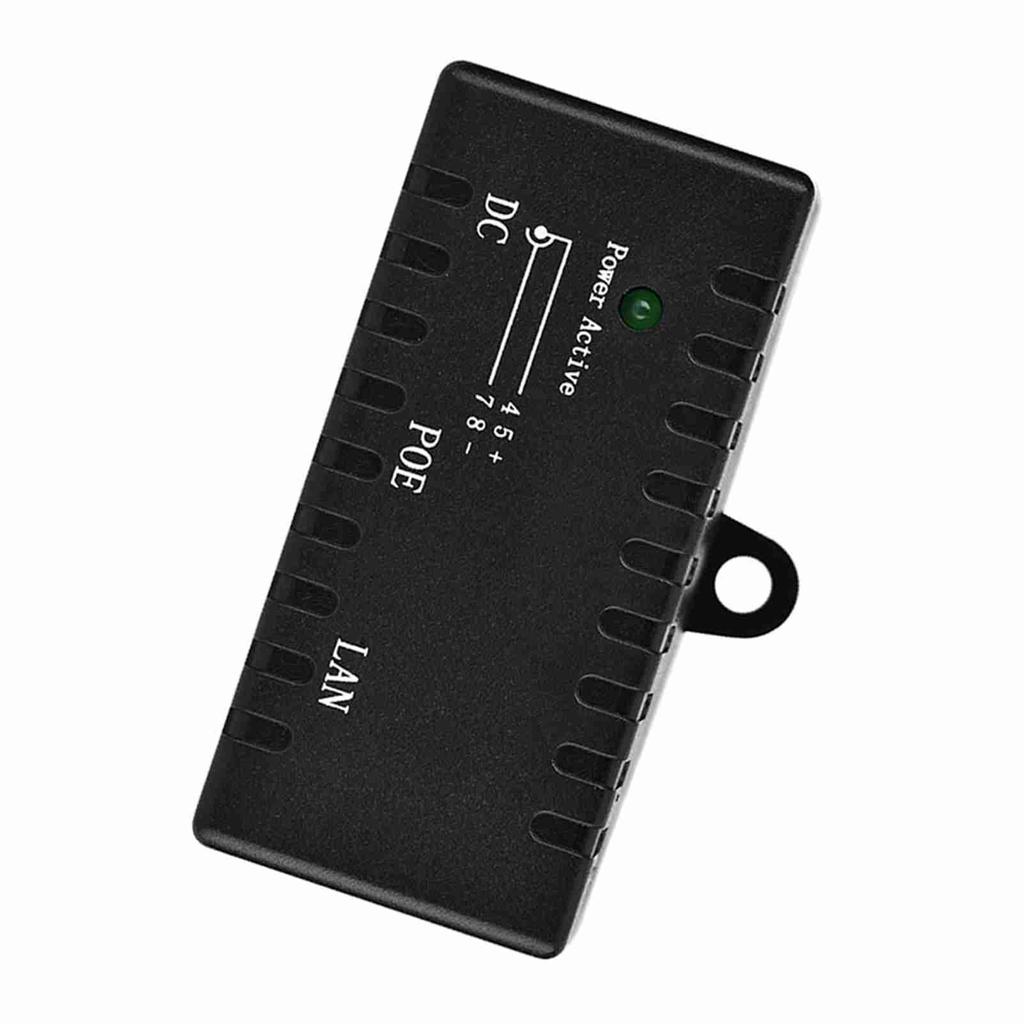 POE-сплиттер Power Over Ethernet-инжекторный адаптер для локальной сети, черный