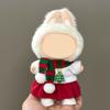Mini Plush Doll Clothes Sweater Hat Dress Soft Doll Outfits Easy Wear Christmas Halloween Clothing for 17cm Dolls