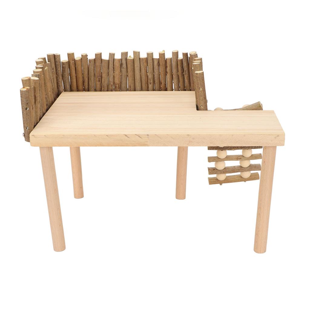 Hamster Climb Platform Decorative Wooden Small Pet Activity Playground with Ladder for Golden Bear