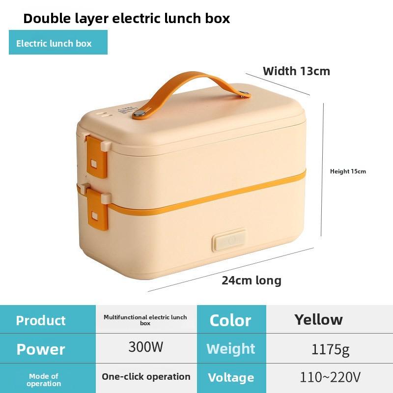 Electric Lunch Box Portable Mini Rice Cooker with Plug-in Heating and Insulation Winter Essential