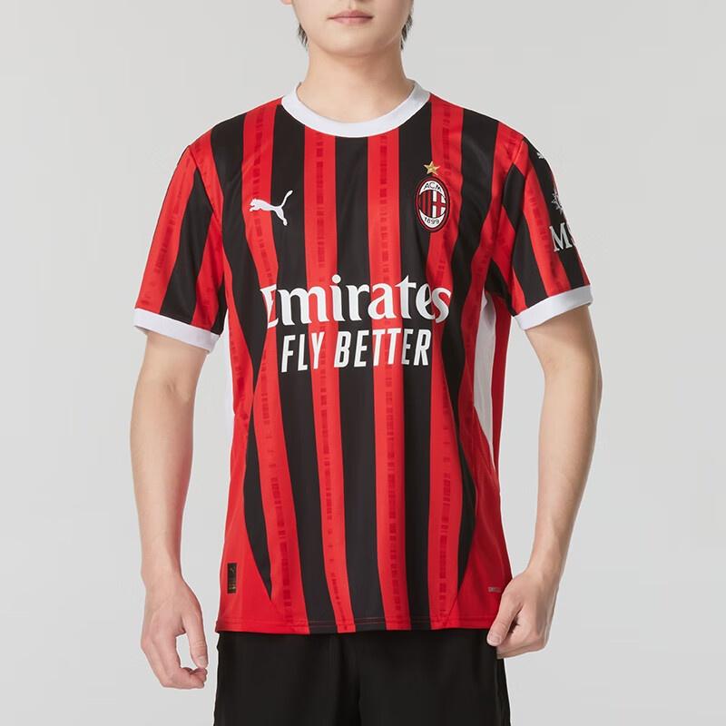 PUMA AC Milan 24/25 Home Jersey 'Red Black' Men's 774979-01