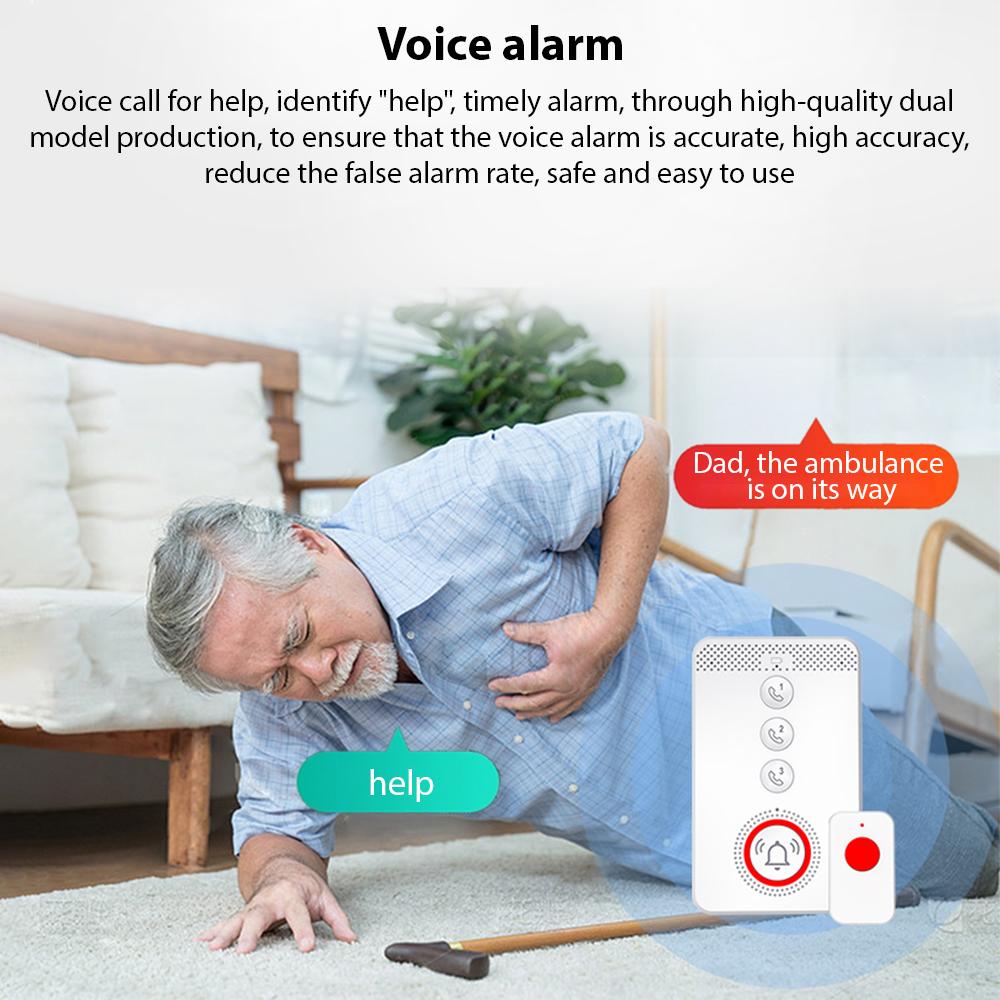 Беспроводной пейджер для лиц, осуществляющих уход, система вызова пожилых людей, кнопка экстренного оповещения SOS, портативная портативная система в один клик