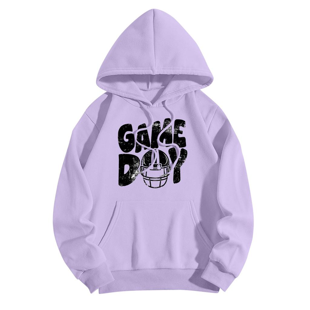 Sweatshirts For Teen Girls Long Sleeve Letter Print Casual Graphic Hoodies Drawstring Pullover Cute Oversized Hoodie