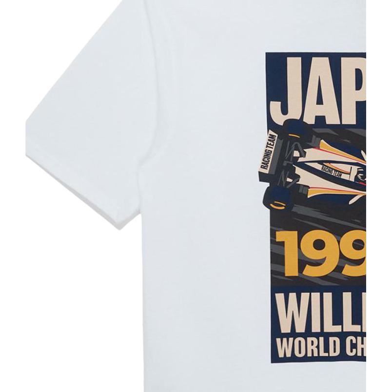 New Era × Atlassian Williams Collaboration SS26 Гоночная Серия Модный Принт Свободный Крой Круглый Вырез Короткий Рукав Футболка Унисекс Топы 60941835
