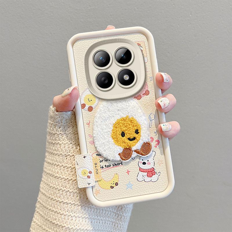 KEYSION Мультяшный милый плюшевый чехол с вышивкой для Redmi Note 15 Pro 5G 15 4G с ремешком, силиконовый противоударный чехол для телефона для Xiaomi POCO M8 5G