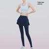 High Waist Tummy Control Fake Two-Piece Skirted Yoga Pants for Women - Nude Coverage & Exposure-Preventing Running Fitness Wear