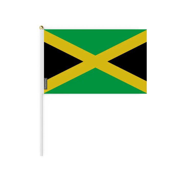 Mini Drapeau de Jamaïque – 30 x 45 cm – À Tenir à la Main – Polyester – 1 pièce – Pixelforma