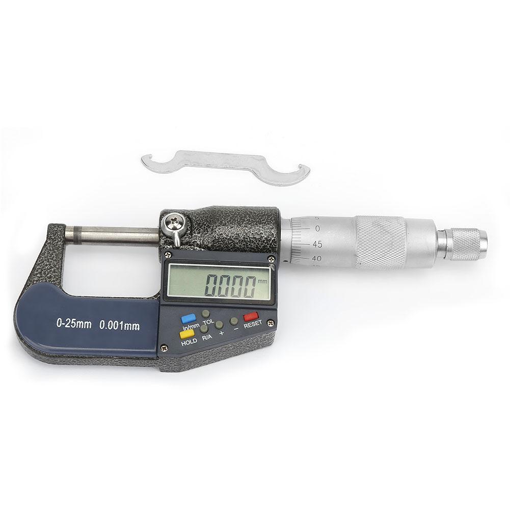 Measure Tool 0 25mm Electronic Digital Micrometer 0.001mm Thickness Gauge and Wrench Set