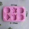 Baby Feet Shaped 6 Cavities 3D Cake Mould Pudding Candy Mold Soaps Supplies Silicone Soap Mold