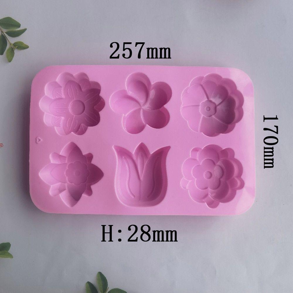 Baby Feet Shaped 6 Cavities 3D Cake Mould Pudding Candy Mold Soaps Supplies Silicone Soap Mold