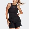 Adidas Оригинальные женские топы Adicolor Essentials Rib Logo Tank Tops Black IB9110