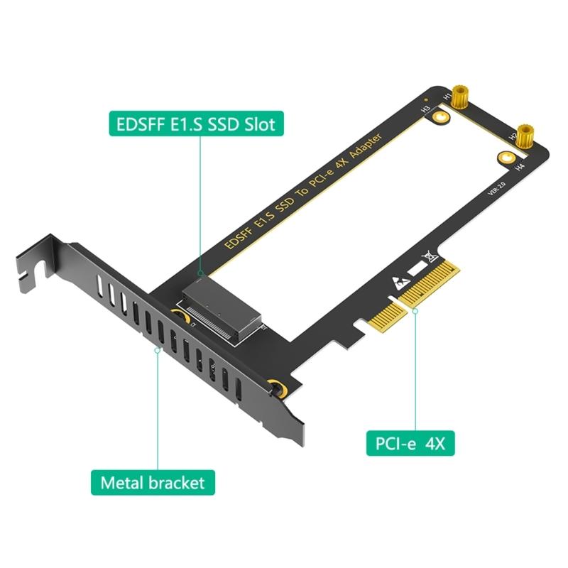 Seamlessly EDSFF Solid Disk to PCIe4.0 4X Converter for Optimized PC Performances