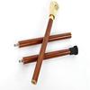 Knob Handle Wooden Walking Stick Cane with Rosewood Stick Shining Brass, Brass