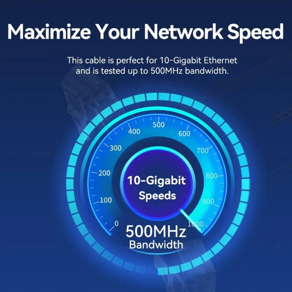 Double Elbow Cat6A Ethernet Patch Cable Slim Cable Cat6 Internet Cable  For Computer Router Laptop