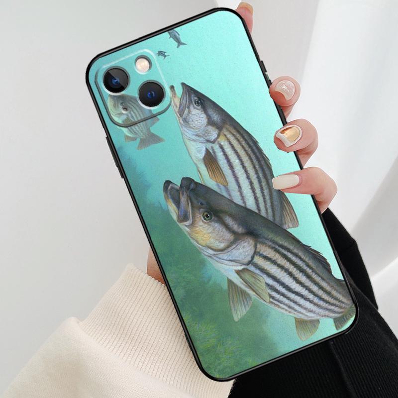 Приманки для ловли басса Крючки Снасть Чехол для телефона Для iPhone 17 Pro Max 14 13 12 11 15 16 Pro Max mini 15 16 Plus 16e 17 Air Чехол