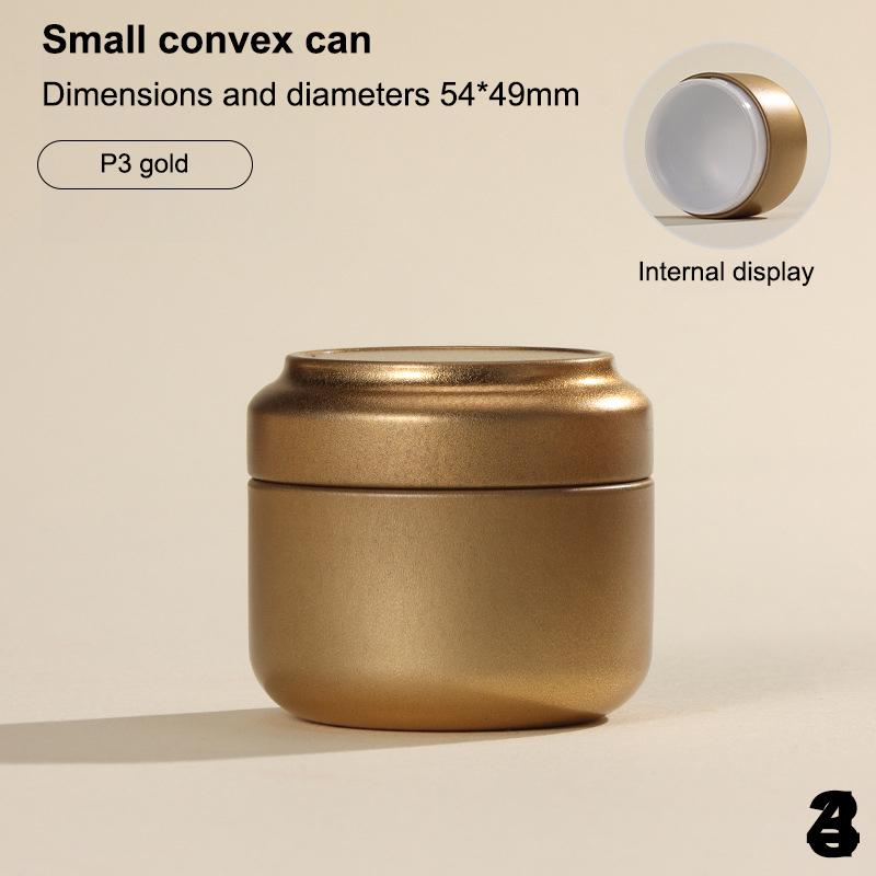 Портативная многоцелевая однотонная мини-жестяная коробка с герметичной крышкой, банка для чая, упаковочная коробка, маленькая жестяная банка для хранения чая, подарок