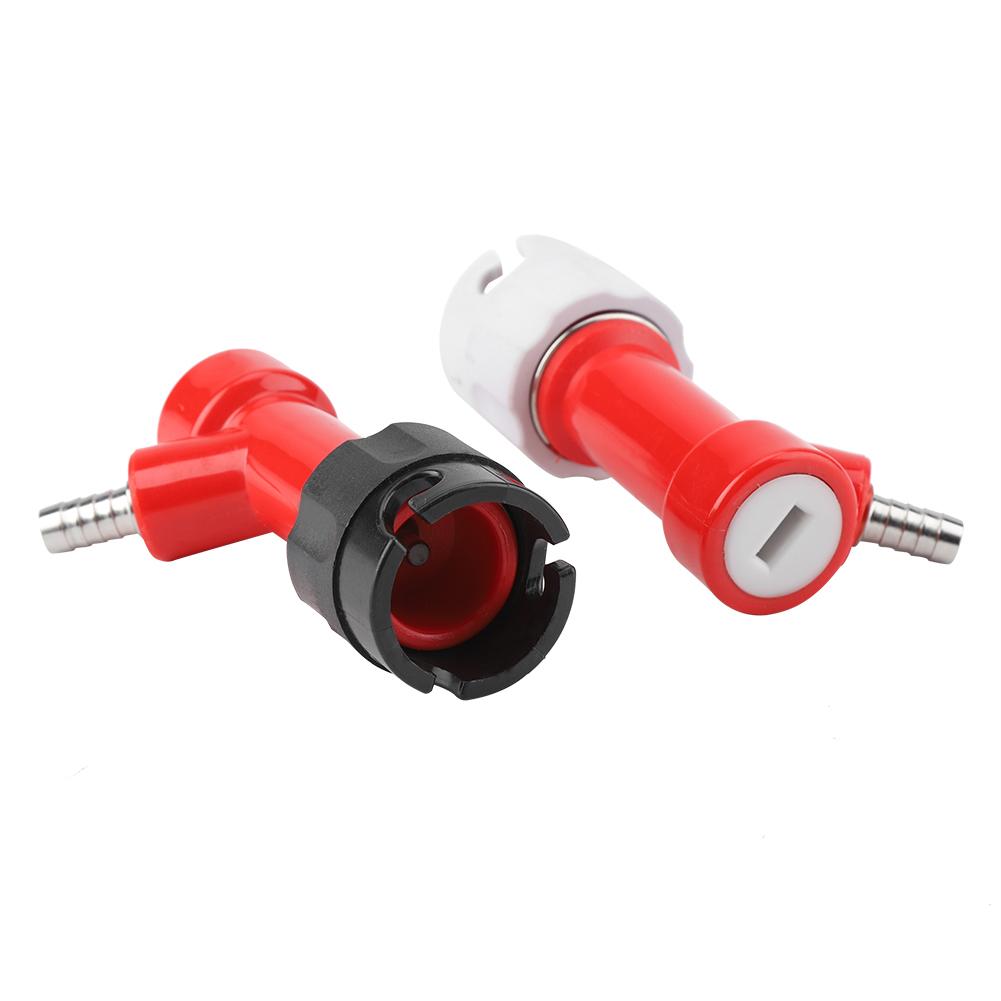 2 PCS 1/4"Tall Pin Lock Corny Keg Home Brewing Connector Coupler Set
